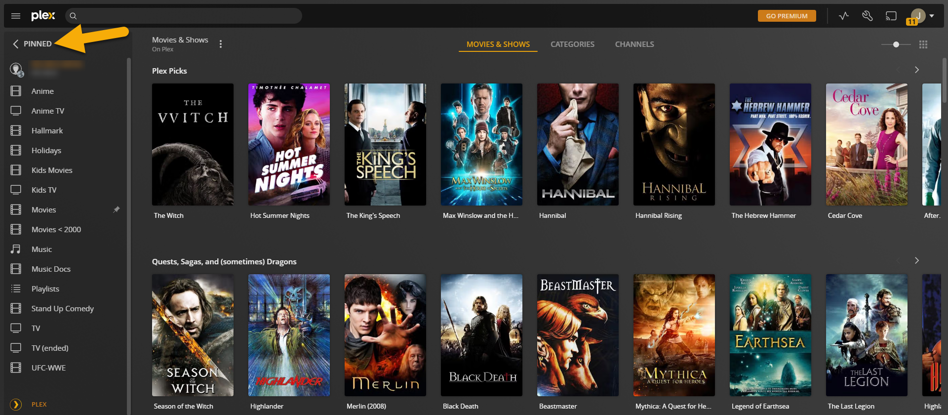 (../media/back-home.png "Clicked 'PINNED' to go back home")