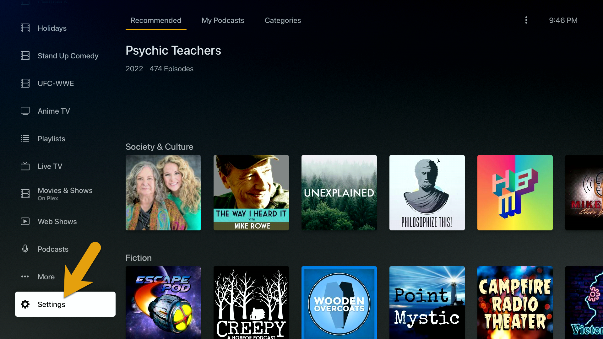 (../media/clients-appletv-1.png "Click on 'Settings'")