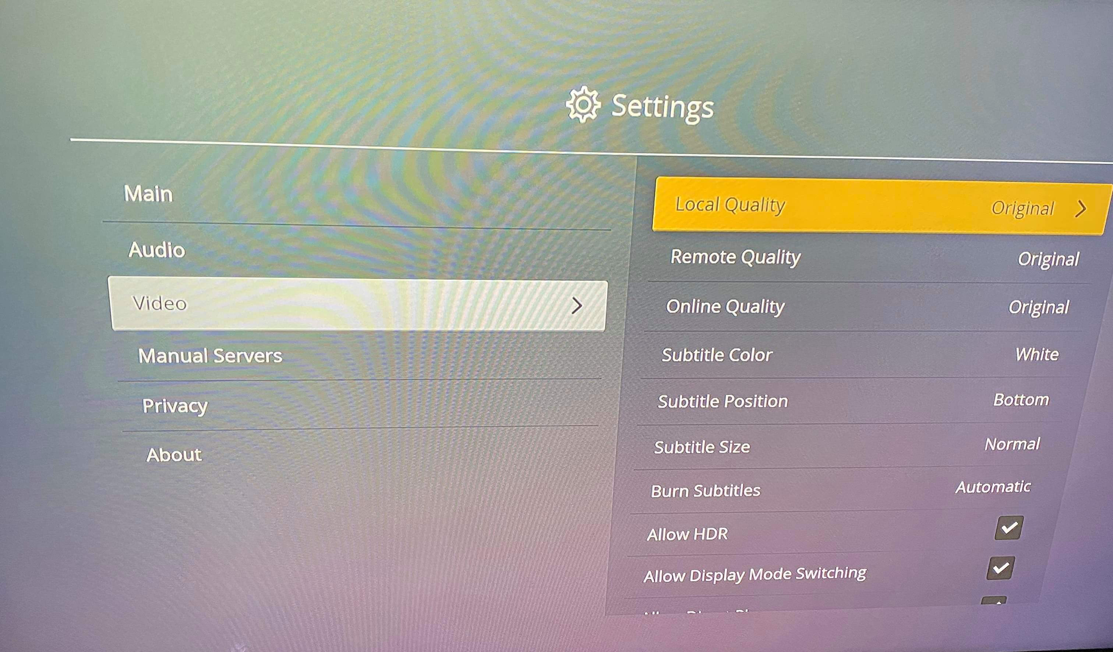 (../media/clients-lg-3.png "Set quality to 'Original' and turn on Direct Play / Stream")