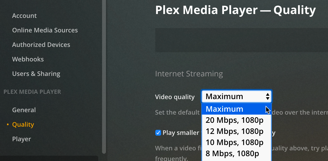 (../media/clients-pmp-2.png "Select 'Maximum' from the dropdown")