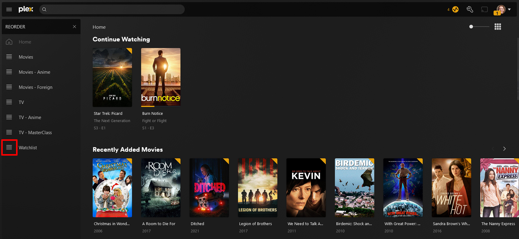(../media/drag-drop.png "Drag and drop to reorder libraries")